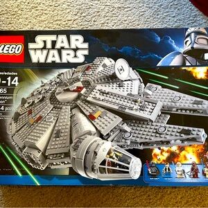 lego star wars millennium falcon Open Box Complete Set #7965